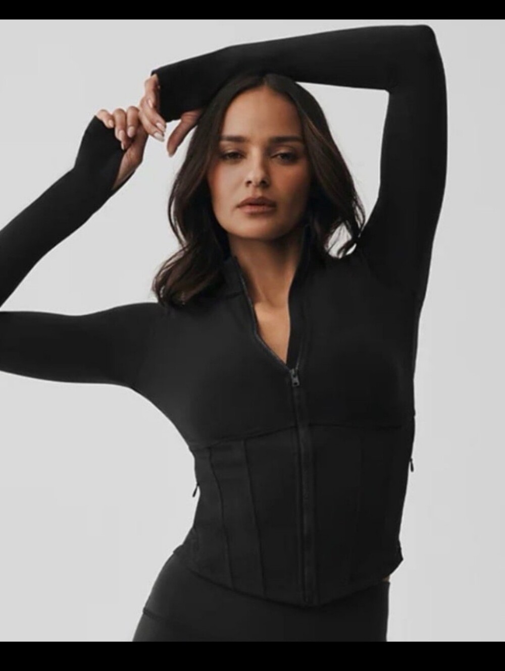 Alo Yoga Corset Full Zip Jacket Medium